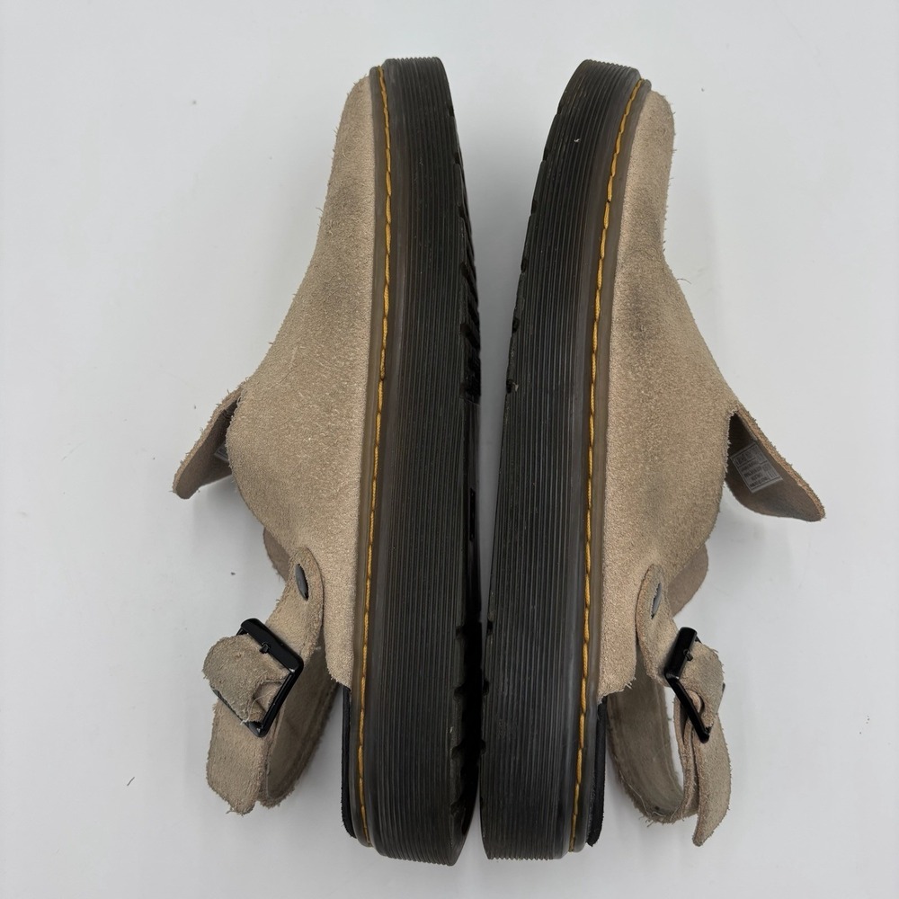 Dr Martens Carlson Savannah Tan Sandals Suede Slingback Mules Women's Size 10 - Picture 7 of 9